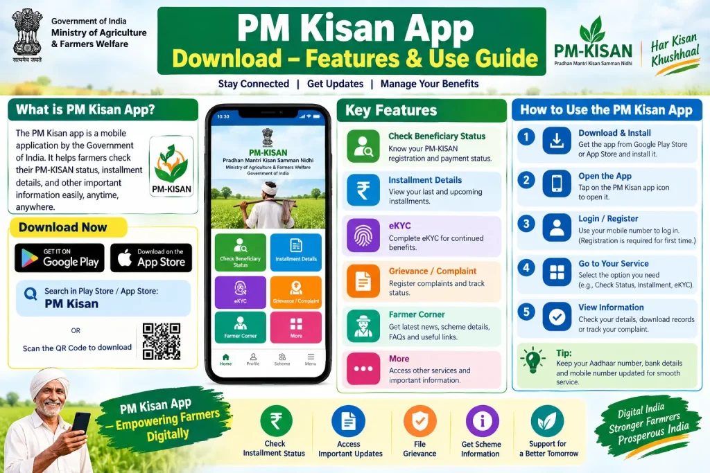 PM Kisan App Download – Features and Use Guide