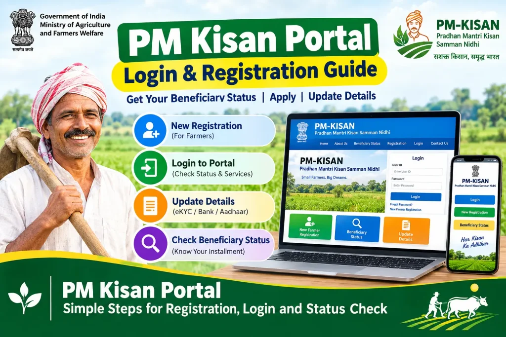 PM Kisan Portal Login and Registration Guide